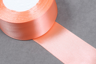 Лента атласная 50мм Персик Н37 - изображение