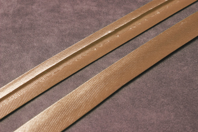 Атласная косая бейка 15мм Св.коричневый 170 - изображение