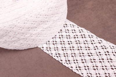 Кружево Мережка 100мм Белый - изображение