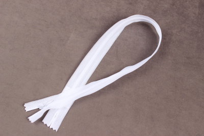 Молния потайная 50см нейлон Белый F101 - изображение