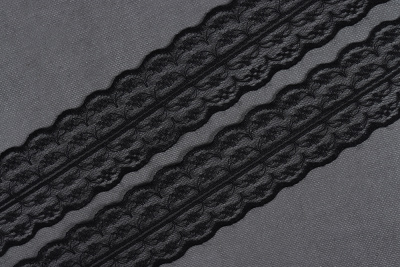 Кружево 45мм капроновое Черный - изображение