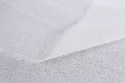 Шелк жоржет натуральный Белый - изображение