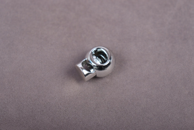 Фиксатор пластик 15мм одинарный "Шар" Никель - изображение