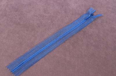 Молния потайная 20см на сетке Синий 214 - изображение