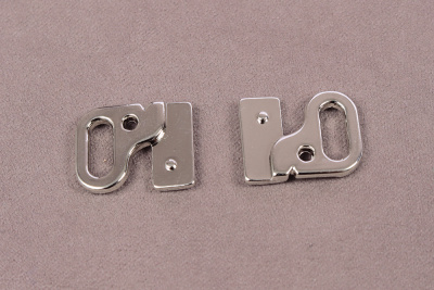 Застежка для бюстгалтера 10мм Никель - изображение