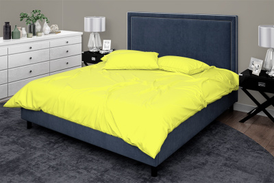 Поплин гл/кр 220 115 гр/м.кв. Желтый - изображение