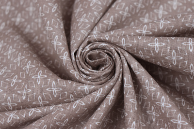 Бязь набивная 262 Ив 122 гр/м.кв. Геометрия серый - изображение