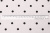 Муслин хлопковый набивной Черный горох на белом
