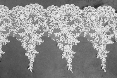 Кружево 310мм свадебное Белый 2065 - изображение