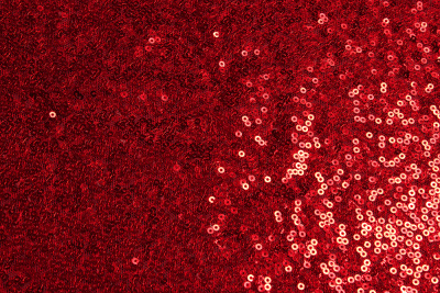 Пайетки на сетке Красный - изображение