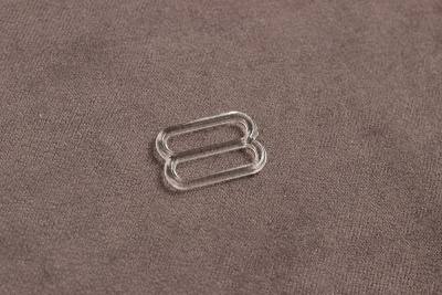 Регулятор бретелей 12мм пластмассовый Прозрачный - изображение