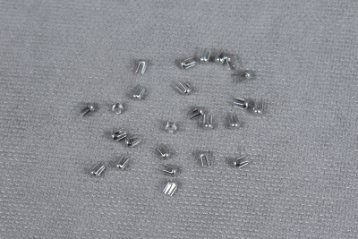 Жемчуг пробивной 8мм (комплект) Серебро - изображение