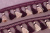 Бахрома с кисточкой 70мм Сиреневая с бежевым