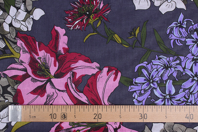 Поплин 220 ИВ Гортензия - изображение