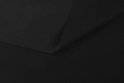 Кожа 12459 Тиснение звериный принт Черный - изображение