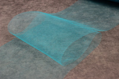 Лента 150мм фатиновая Морская волная - изображение