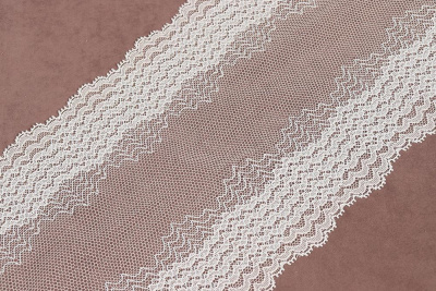 Кружево 180мм эластичное Голубой - изображение