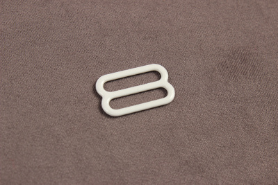 Регулятор бретелей 15мм металл Белый - изображение