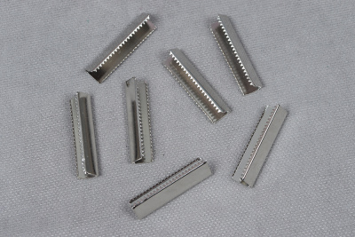 Наконечник-зажим 7*30мм для стропы Металл Никель - изображение