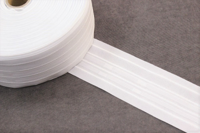 Лента шторная Бантовая Текстильная 6см Белый - изображение