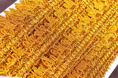 Тесьма 30мм плетеная Золото - изображение