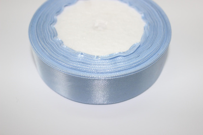 Лента атласная 25мм Голубой F3105 - изображение