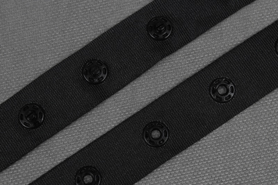 Кнопки пришивные потайные на ленте 20мм Черный - изображение