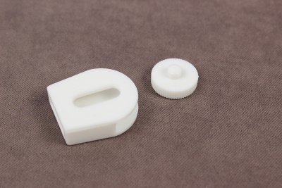 Концевик-зажим с роликом 20*23мм Белый - изображение