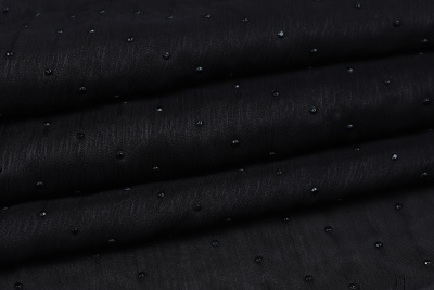 Шифон креш со стразами Черный - изображение