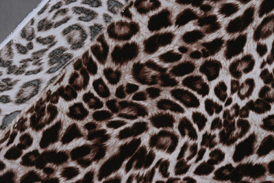 Штапель набивной 11979 Звериный принт - изображение