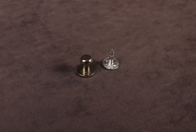 Кнопка кобурная 9мм для сумок и ремней Никель - изображение