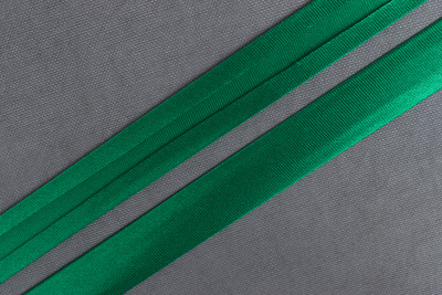 Атласная косая бейка 25мм Зеленый 306 - изображение