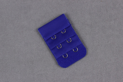 Застежка для бюстгальтера 30мм 3ряда 2крючка Синий - изображение