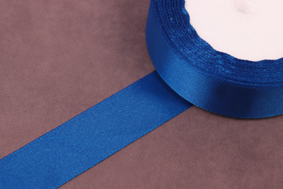 Лента атласная 25мм Синий №040 - изображение