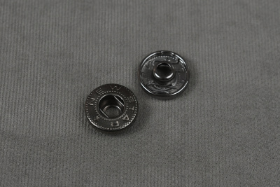 Кнопки пробивные 15мм Альфа  Пластик Жемчужно серый - изображение