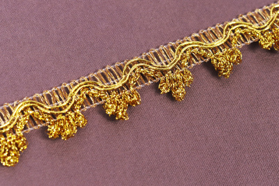 Тесьма 12мм плетёная Св.Золото - изображение