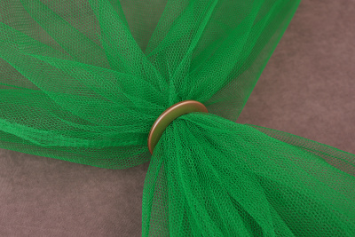 Фатин жесткий Зеленый - изображение
