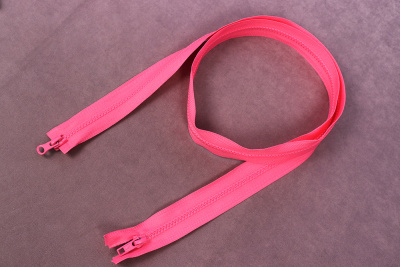 Молния 120см разъемная Т5 трактор 2 бегунка Розовый - изображение