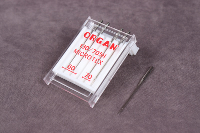 Иглы микротекс №60(3) 70(2) 5шт Organ - изображение