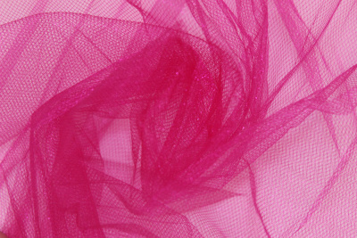 Фатин средней жесткости металлик Фуксия - изображение