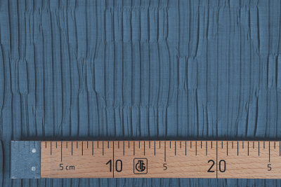 Плательная плиссе 17080 Серо-синий - изображение