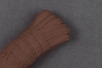 Тесьма эластичная 10мм Шоколад - изображение