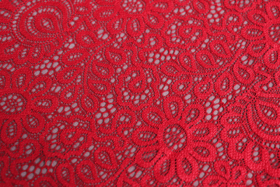 Кружево 205мм эластичное Т.Красный - изображение