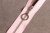Молния декоративная с кольцом 20см металл Розовый/никель