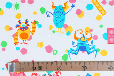 Фланель детская 90см Монстрики - изображение