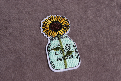 Термоаппликация 35*75мм Подсолнух - изображение