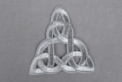 Термоаппликация Орнамент Серебро APY2 - изображение