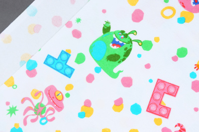 Фланель детская 90см Монстрики - изображение