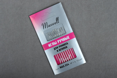 Иглы для ремонта и штопки №1-5 Maxwell 10шт - изображение