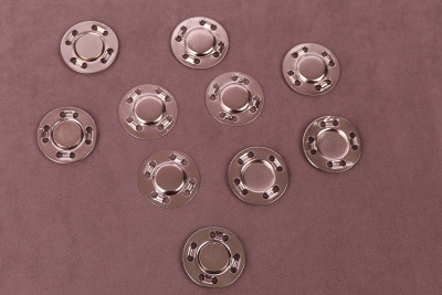 Кнопка магнитная 25мм пришивная Никель - изображение